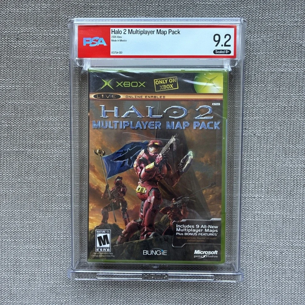 Halo 2 Multiplayer Map Pack • PSA 9.2 B+ • Xbox • Sealed Graded Game